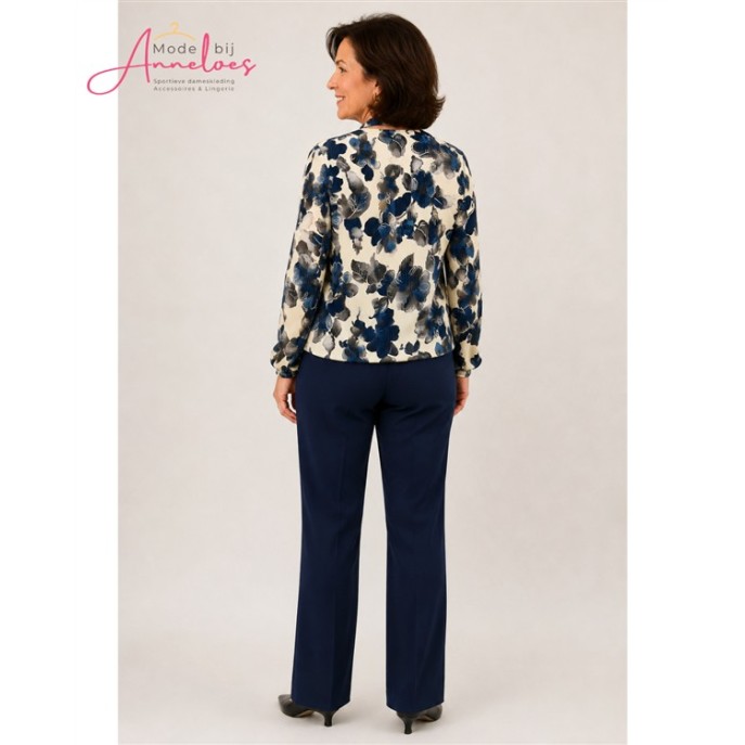 Batida Blouson shirt sjaaltje 2619 Sapphire flower Batida Blouson shirt sjaaltje 2619 Sapphire flower